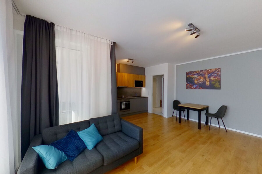 Studio apartment with loggia