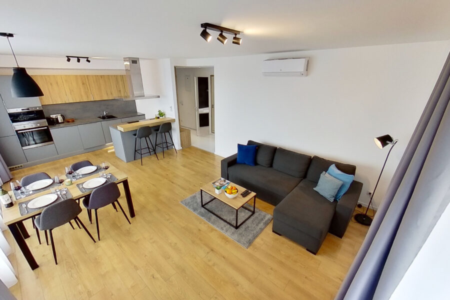 2-room apartment with terrace and balcony